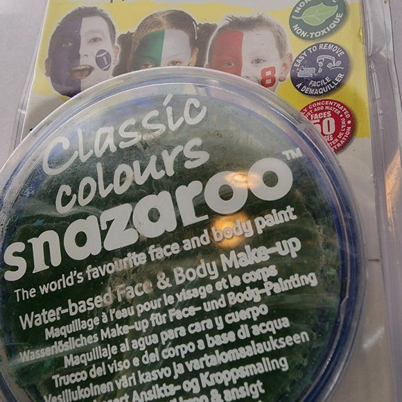 Snazaroo Grass Green Face Paint Dish 18 ml - Picture 2 of 4